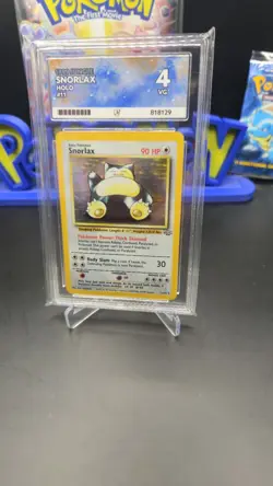 Pokemon Card TCG Snorlax 11/64 Jungle Holo RARE Graded ACE 4 - Image 3