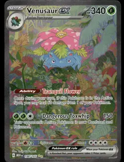 Pokemon Cards Venusaur ex 198/165 151 Special Illustration Rare - Image 1