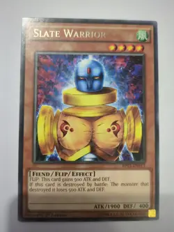 Slate Warrior Rare 1st Edition YuGiOh Card - Image 3