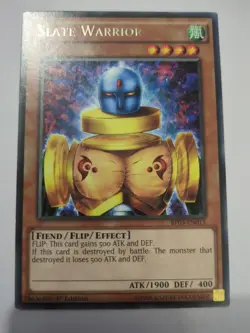 Slate Warrior Rare 1st Edition YuGiOh Card - Image 5