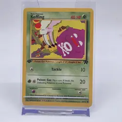Pokemon Koffing Team Rocket Regular 1st Edition 58/82 WOTC Vintage TCG Card 2000 - Image 1