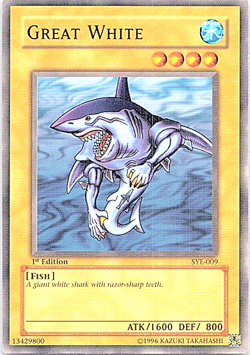 Great White SYE-009 Yu-Gi-Oh! Card Light Play 1st Edition - Image 1