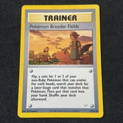 Pokemon Breeder Fields 62/64 -Neo Revelation Regular Vintage Pokemon Card - Image 1