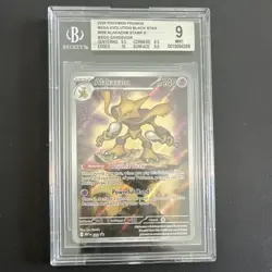 Alakazam 009 Me: Mega Evolution Promo Holo Beckett 9 Pokemon TCG Card - Image 1