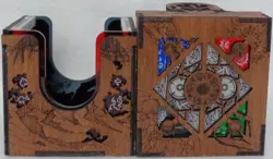 MTG Commander Deck Box 5 COLOR wood acrylic magnets Magic the Gathering - Image 1