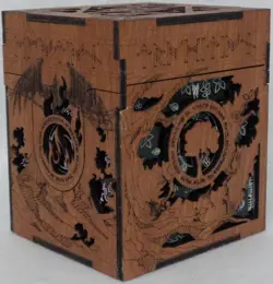 MTG Commander Deck Box 5 COLOR wood acrylic magnets Magic the Gathering - Image 2