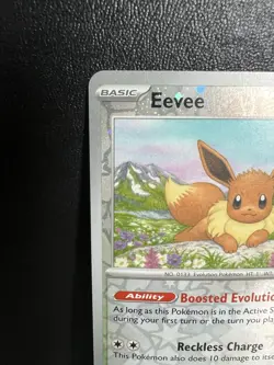 2025 POKEMON DAY STAMP Eevee 074/131 - Pokemon Prismatic Evolutions Promo NM/M - Image 2