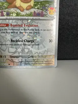 2025 POKEMON DAY STAMP Eevee 074/131 - Pokemon Prismatic Evolutions Promo NM/M - Image 4