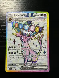 Espeon EX SVP 175 Ultra Rare SV Promo Pokemon Card - NM - Image 1