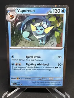 Flareon Vaporeon Jolteon Black Star Promo Pokemon 167 168 169 Swirl Cosmos Holo - Image 2