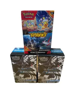 Pokemon Scarlet & Violet (1)Surging Sparks & (2)Black Bolt Booster Bundles - Image 1