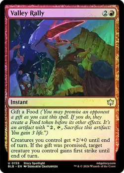Valley Rally Bloomburrow Foil MTG Magic - Image 1