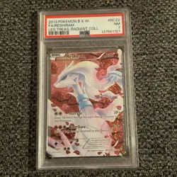 2013 POKEMON B&W LEGEND TREASURES RADIANT COLL #RC22 FULL ART/RESHIRAM PSA 7 - Image 1