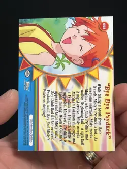 2000 Topps Pokemon TV Series 3 Orange Islands Bye Bye Psyduck Foil #OR8 - Image 3