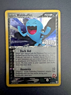 Pokemon TCG Rockets Wobbuffet 47/109 ex Team Rocket Returns Reverse Holo Stamped - Image 1