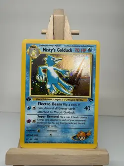 Pokemon TCG Misty's Golduck Gym Challenge 1st Edition Holo Rare 70 HP 12/132 - Image 1