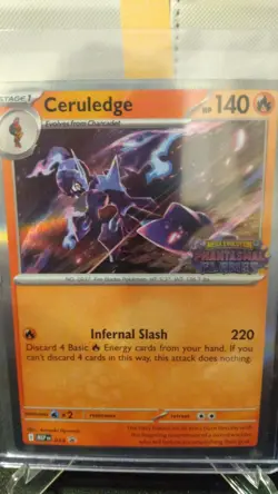 Ceruledge Build and Battle Promo 14 Pokemon Mega Evolution Phantasmal Flames - Image 1
