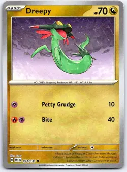 Dreepy 071/131 C Master Ball Prismatic Evolutions Pokemon NM/M HoloFoil - Image 1