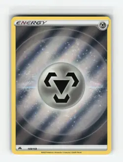METAL ENERGY 159/159 TEXTURED CROWN ZENITH POKEMON TCG NM - Image 1