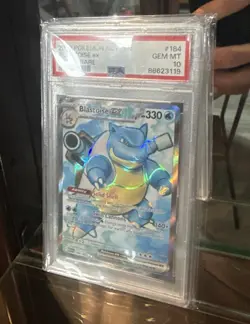 PSA 10 GEM MINT Blastoise EX 151 Mew - Ultra Rare #184/165 Pokemon - Image 1
