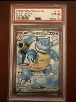 PSA 10 GEM MINT Blastoise EX 151 Mew - Ultra Rare #184/165 Pokemon - Image 2