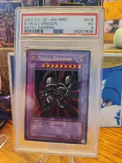 2002 YU-GI-OH! MRD-METAL RAIDERS #018 B. SKULL DRAGON PSA VG 3 - Image 1