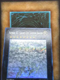 Yugioh Number 107: Galaxy-Eyes Tachyon Dragon LTGY-EN044 Ghost Rare 1st Ed LP - Image 3