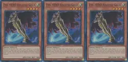 3x Evil HERO Adusted Gold | RA04-EN029 | SR | 1st Ed | NM | YuGiOh - Image 1