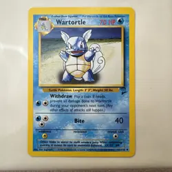 Wartortle 63/130 - Uncommon - Vintage English Base Set 2 Pokemon Card - NM - Image 1