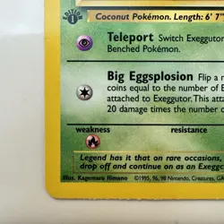 Pokemon Exeggutor 35/64 Jungle 1st Edition Regular Card NM - Image 5