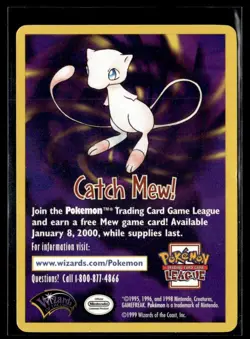 1999 Catch Mew WOTC Promo Card Mew #. - Image 1