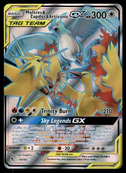 Pokemon Cards Moltres & Zapdos & Articuno GX 66/68 Hidden Fates Rare Ultra - Image 1