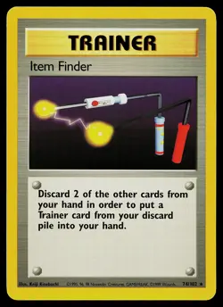 Pokemon Card - Item Finder Base Set 74/102 Rare - Image 1