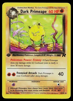 Pokemon Card - Dark Primeape Team Rocket 43/82 Uncommon 1st Edition - Image 1