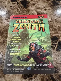 GREEN SUN'S ZENITH Magic Gathering MTG Edge of Eternities Special Guest - Image 1