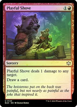 Playful Shove Bloomburrow Foil MTG Magic - Image 1