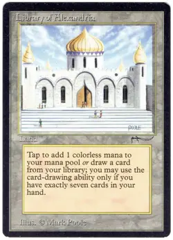 Library of Alexandria Magic: The Gathering 1993 Arabian Nights - Image 1