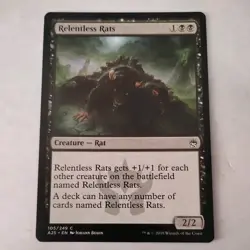 Relentless Rats #105 Masters 25 A25 Magic MTG - Image 1