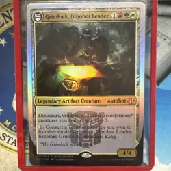 MTG Grimlock, Dinobot Leader / Grimlock, Ferocious King | Hascon 2017 Foil NM - Image 1
