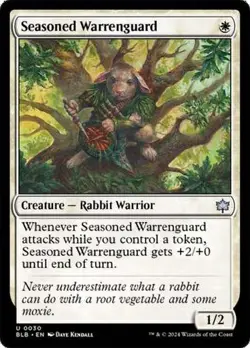 Seasoned Warrenguard Bloomburrow MTG Magic - Image 1
