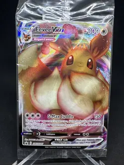 Pokemon TCG Eevee VMAX SWSH087 Shining Fates ETB Black Star Promo Factory Sealed - Image 2