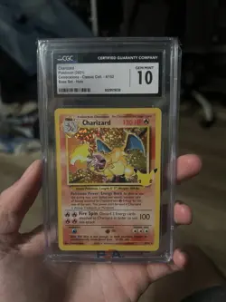 Charizard 4/102 Holo Rare - CGC Gem Mint 10 - Celebrations - Pokemon TCG - Image 1
