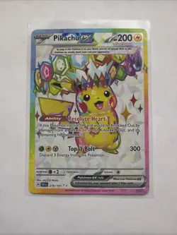 Pokemon Pikachu ex 219/191 Full Art Promo Tera Holo SVP: Surging Sparks TCG Card - Image 1