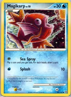 Pokemon TCG Magikarp 65/100 Stormfront LP - Image 1