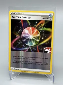 Aurora Energy Holo Prize Pack Series 1 Promo Pokemon Card Play Stamp Nice! - Image 1