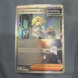 Ciphermaniac’s Codebreaking 104/131 POKEBALL HOLO Prismatic Evolutions Pokemon - Image 1