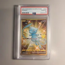 2021 Pokemon Celebrations Golden Mew (Secret) 025/025 Holo PSA 10 - Image 1
