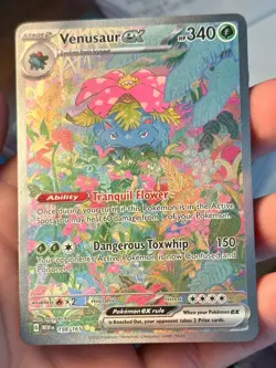 Venusaur ex 198/165 Scarlet & Violet 151 - Special Illustration Rare SIR Pokemon - Image 1