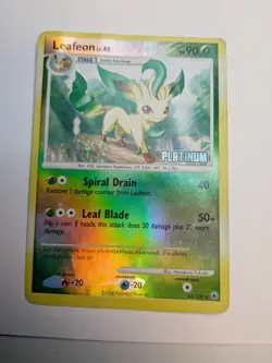 Leafeon 24/100 Platinum Stamped Promo Reverse Holo Vintage Pokemon Card - Image 1