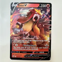 Entei V - 022/172 Brilliant Stars Ultra Rare Pokemon TCG NM - Image 1